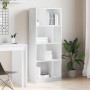 Estantería de madera de ingeniería blanca 57x28,5x141 cm de , Librerías y estanterías - Ref: Foro24-847996, Precio: 70,33 €, ...