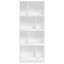 Estantería de madera de ingeniería blanca 57x28,5x141 cm de , Librerías y estanterías - Ref: Foro24-847996, Precio: 69,43 €, ...
