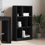 Estantería madera de ingeniería negro 57x28,5x107,5 cm de , Librerías y estanterías - Ref: Foro24-848004, Precio: 58,29 €, De...
