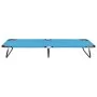 Turquoise blue steel folding lounger by vidaXL, Loungers - Ref: Foro24-310348, Price: 74,26 €, Discount: %
