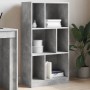 Estantería madera de ingeniería gris hormigón 57x28,5x107,5 cm de , Librerías y estanterías - Ref: Foro24-848006, Precio: 54,...