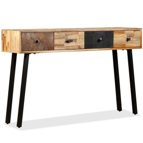 Mesa consola de teca maciza reciclada 120x30x76 cm en Mesas auxiliares | Comprar online en Foru.es