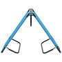 Tumbona plegable de acero azul turquesa de vidaXL, Tumbonas - Ref: Foro24-310348, Precio: 75,60 €, Descuento: %