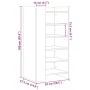Mueble zapatero madera ingeniería roble Sonoma 52x37,5x100 cm de , Zapateros y organizadores de calzado - Ref: Foro24-848446,...