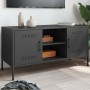 Mueble para TV de acero negro 100,5x39x50,5 cm de , Muebles TV - Ref: Foro24-842988, Precio: 92,67 €, Descuento: %