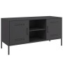 Mueble para TV de acero negro 100,5x39x50,5 cm de , Muebles TV - Ref: Foro24-842988, Precio: 92,67 €, Descuento: %