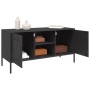 Mueble para TV de acero negro 100,5x39x50,5 cm de , Muebles TV - Ref: Foro24-842988, Precio: 92,67 €, Descuento: %