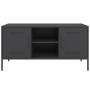 Mueble para TV de acero negro 100,5x39x50,5 cm de , Muebles TV - Ref: Foro24-842988, Precio: 92,67 €, Descuento: %