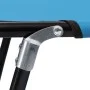 Tumbona plegable de acero azul turquesa de vidaXL, Tumbonas - Ref: Foro24-310348, Precio: 74,26 €, Descuento: %
