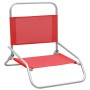 Sillas de playa plegables 2 unidades tela rojo de vidaXL, Sillas de jardín - Ref: Foro24-310367, Precio: 72,24 €, Descuento: %