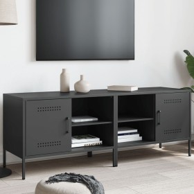 Muebles de TV 2 piezas acero negro 68x39x50,5 cm de , Muebles TV - Ref: Foro24-842995, Precio: 129,36 €, Descuento: %