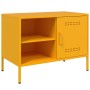 Mueble de TV de acero amarillo mostaza 68x39x50,5 cm de , Muebles TV - Ref: Foro24-843000, Precio: 76,18 €, Descuento: %