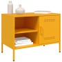 Mueble de TV de acero amarillo mostaza 68x39x50,5 cm de , Muebles TV - Ref: Foro24-843000, Precio: 76,18 €, Descuento: %
