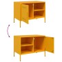 Mueble de TV de acero amarillo mostaza 68x39x50,5 cm de , Muebles TV - Ref: Foro24-843000, Precio: 76,18 €, Descuento: %