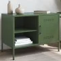 Mueble de TV de acero verde oliva 68x39x50,5 cm de , Muebles TV - Ref: Foro24-843002, Precio: 88,00 €, Descuento: %