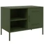 Mueble de TV de acero verde oliva 68x39x50,5 cm de , Muebles TV - Ref: Foro24-843002, Precio: 88,00 €, Descuento: %