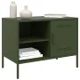 Mueble de TV de acero verde oliva 68x39x50,5 cm de , Muebles TV - Ref: Foro24-843002, Precio: 88,00 €, Descuento: %