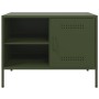 Mueble de TV de acero verde oliva 68x39x50,5 cm de , Muebles TV - Ref: Foro24-843002, Precio: 89,52 €, Descuento: %