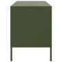 Mueble de TV de acero verde oliva 68x39x50,5 cm de , Muebles TV - Ref: Foro24-843002, Precio: 89,52 €, Descuento: %