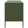 Mueble de TV de acero verde oliva 68x39x50,5 cm de , Muebles TV - Ref: Foro24-843002, Precio: 88,00 €, Descuento: %