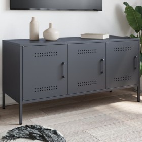 Mueble de TV de acero gris antracita 100,5x39x50,5 cm de , Muebles TV - Ref: Foro24-842948, Precio: 99,63 €, Descuento: %