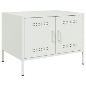 Mesa de centro acero blanco 68x50x50,5 cm de , Mesas de centro - Ref: Foro24-843035, Precio: 90,44 €, Descuento: %