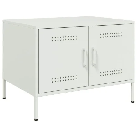 Mesa de centro acero blanco 68x50x50,5 cm de , Mesas de centro - Ref: Foro24-843035, Precio: 76,04 €, Descuento: %