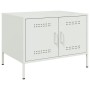 Mesa de centro acero blanco 68x50x50,5 cm de , Mesas de centro - Ref: Foro24-843035, Precio: 90,44 €, Descuento: %
