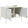 Mesa de centro acero blanco 68x50x50,5 cm de , Mesas de centro - Ref: Foro24-843035, Precio: 90,44 €, Descuento: %