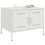 Mesa de centro acero blanco 68x50x50,5 cm de , Mesas de centro - Ref: Foro24-843035, Precio: 90,44 €, Descuento: %