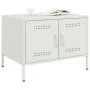 Mesa de centro acero blanco 68x50x50,5 cm de , Mesas de centro - Ref: Foro24-843035, Precio: 76,04 €, Descuento: %