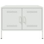 Mesa de centro acero blanco 68x50x50,5 cm de , Mesas de centro - Ref: Foro24-843035, Precio: 90,44 €, Descuento: %