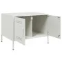 Mesa de centro acero blanco 68x50x50,5 cm de , Mesas de centro - Ref: Foro24-843035, Precio: 76,04 €, Descuento: %