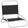 Sillas de playa plegables 2 unidades tela negras de vidaXL, Sillas de jardín - Ref: Foro24-310366, Precio: 72,24 €, Descuento: %