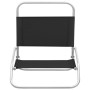 Sillas de playa plegables 2 unidades tela negras de vidaXL, Sillas de jardín - Ref: Foro24-310366, Precio: 72,24 €, Descuento: %