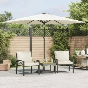 Sombrilla de jardín con poste de acero blanca 288x288x225 cm by , Umbrellas - Ref: Foro24-4005108, Price: 93,84 €, Discount: %
