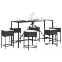Juego de bar de jardín de 7 piezas con cojines ratán PE marrón de , Conjuntos de jardín - Ref: Foro24-3261472, Precio: 387,36...