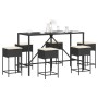 Juego de bar de jardín de 7 piezas con cojines ratán PE marrón de , Conjuntos de jardín - Ref: Foro24-3261472, Precio: 386,57...