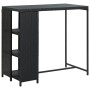 Juego de bar de jardín de 5 piezas con cojines ratán PE negro de , Conjuntos de jardín - Ref: Foro24-3261493, Precio: 305,72 ...