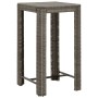 Juego de bar de jardín de 5 piezas con cojines ratán PE gris de , Conjuntos de jardín - Ref: Foro24-3261451, Precio: 296,73 €...