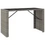 Juego de bar de jardín 9 piezas con cojines ratán PE gris de , Conjuntos de jardín - Ref: Foro24-3261514, Precio: 551,72 €, D...