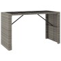 Juego de bar de jardín 9 piezas con cojines ratán PE gris de , Conjuntos de jardín - Ref: Foro24-3261514, Precio: 560,81 €, D...