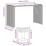 Juego de bar de jardín 9 piezas con cojines ratán PE gris de , Conjuntos de jardín - Ref: Foro24-3261514, Precio: 551,72 €, D...