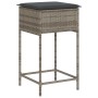 Juego de bar de jardín 5 piezas con cojines ratán PE gris de , Conjuntos de jardín - Ref: Foro24-3261516, Precio: 410,26 €, D...