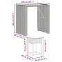 Juego de bar de jardín 5 piezas con cojines ratán PE gris de , Conjuntos de jardín - Ref: Foro24-3261516, Precio: 428,19 €, D...