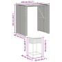 Juego de bar de jardín 5 piezas con cojines ratán PE gris de , Conjuntos de jardín - Ref: Foro24-3261516, Precio: 410,26 €, D...