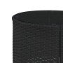 Sofá de jardín semicircular con mesa y cojines ratán PE negro de , Sofás de exterior - Ref: Foro24-3318526, Precio: 427,02 €,...