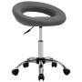 Silla de trabajo con ruedas cuero sintético gris de vidaXL, Sillas de oficina - Ref: Foro24-323668, Precio: 74,45 €, Descuent...