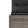 Sofá de jardín redondo con mesa y cojines ratán PE gris von , Outdoor-Sofas - Ref: Foro24-3318545, Preis: 673,20 €, Rabatt: %