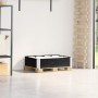 Collar de palet madera maciza de pino negro 80x60 cm de , Plataformas de carga y palés - Ref: Foro24-4010265, Precio: 43,23 €...